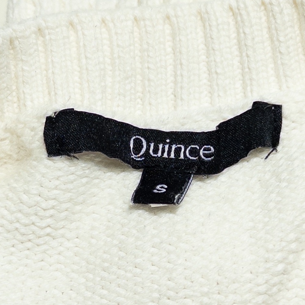Quince Cream Crew Neck Sweater - Picture 8 of 9